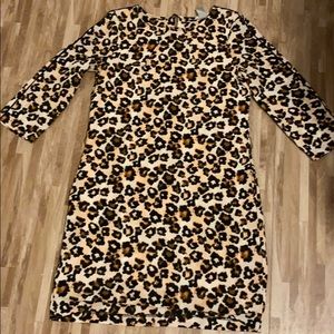 Cheetah printed loose dress